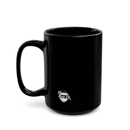 Live Free and Fish Hard Black Coffee Mug — Patriotic Fishing Gift (11oz & 15oz)