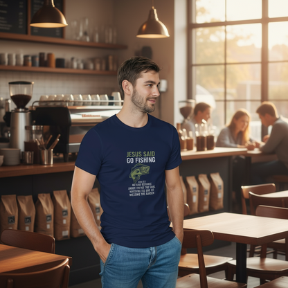 Jesus said go fishing - Heavyweight Unisex Crewneck T-shirt