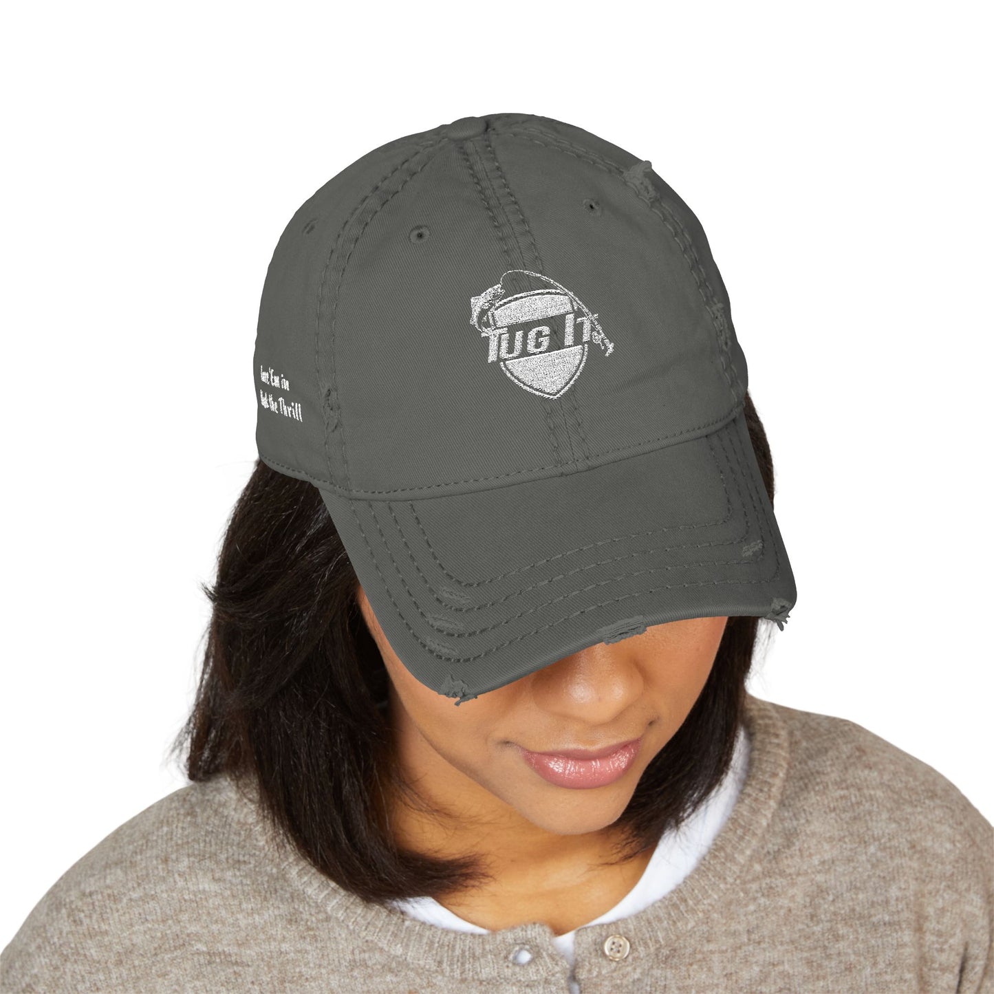 Tug It Distressed Hat (Embroidery) - Vintage Style Cap