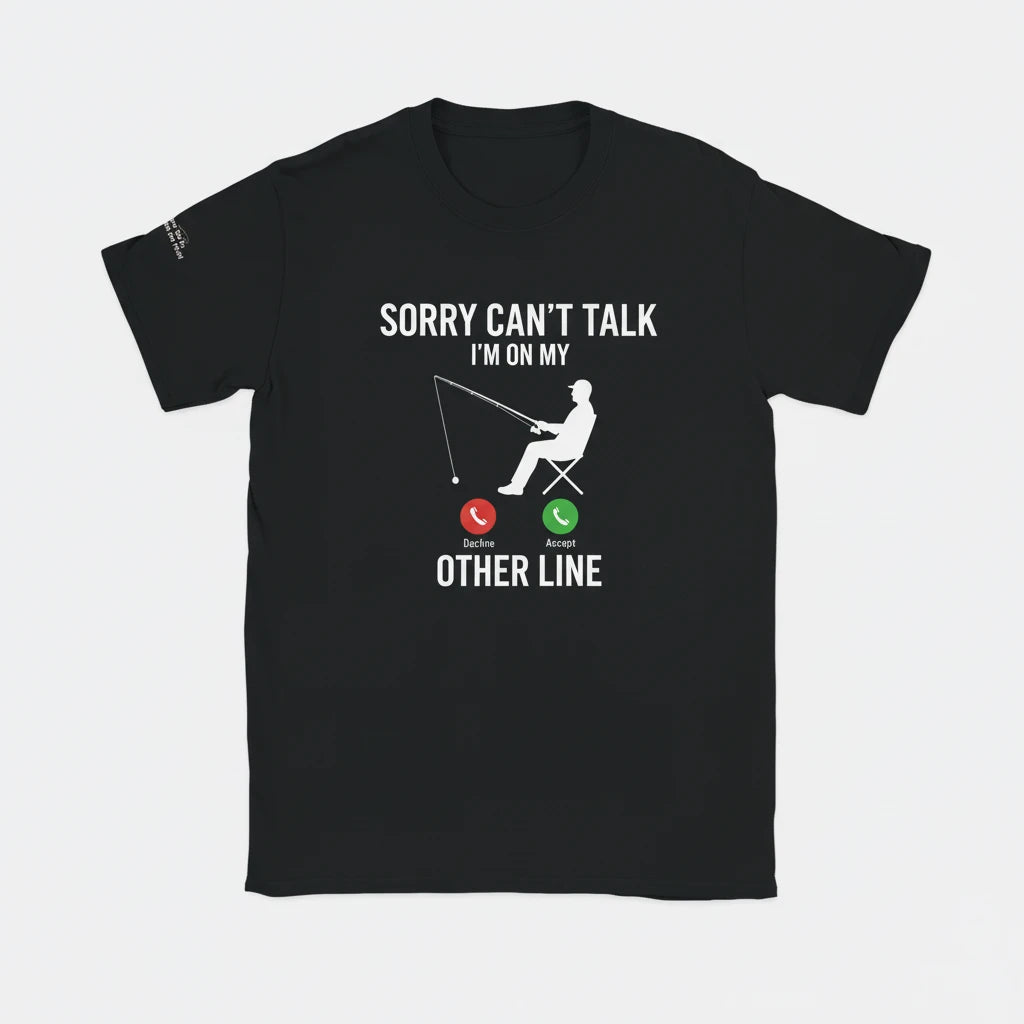 Sorry Can’t Talk Black Tee