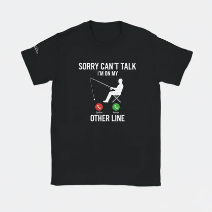 Sorry Can’t Talk Black Tee